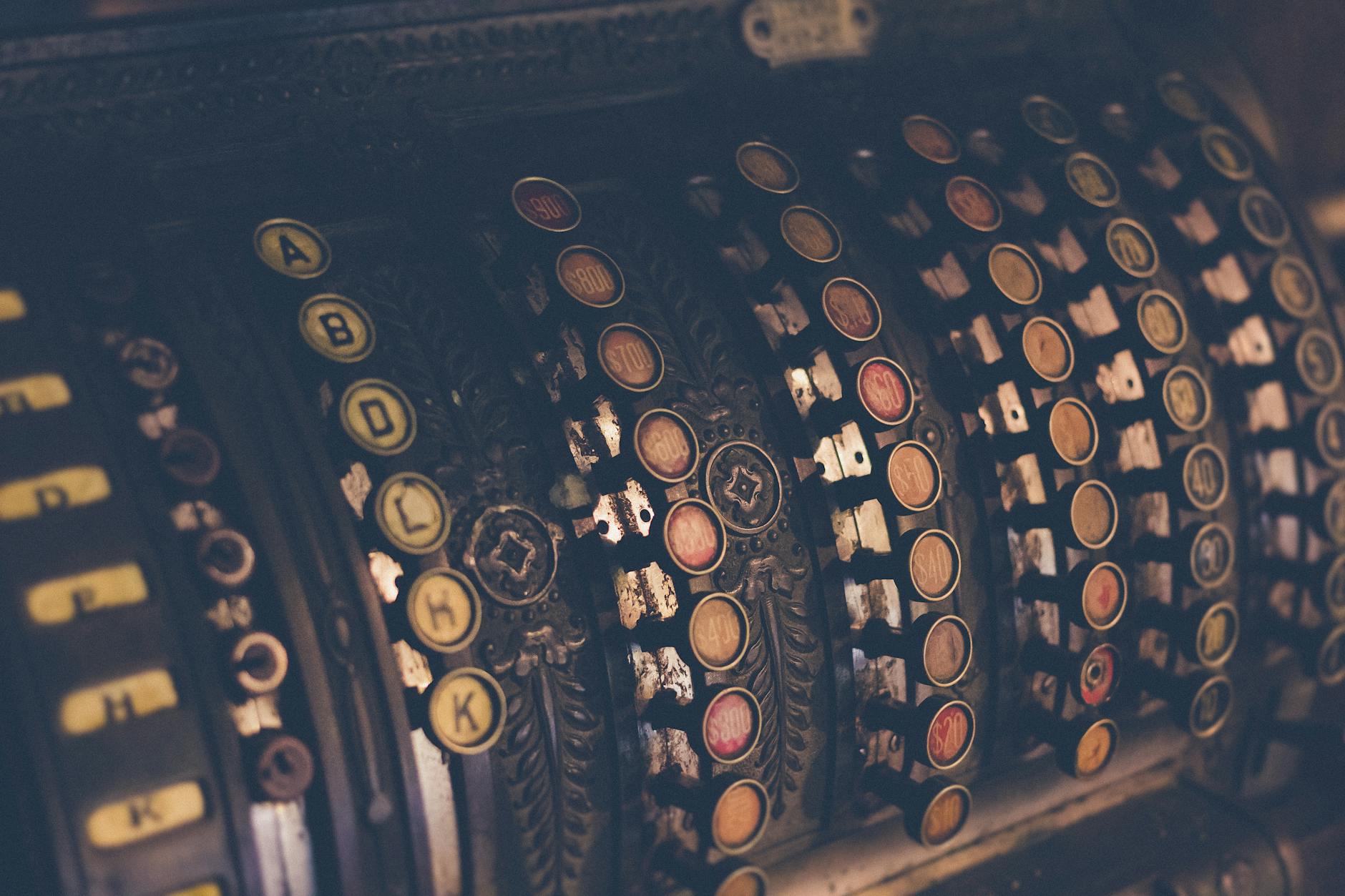 vintage cash register