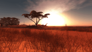 A safari scene showing the silhouette of a tree with zebra and giraffes underneath it, and the sun appearing over the horizon in the background.

Representing the metaphor of a strategy safari.